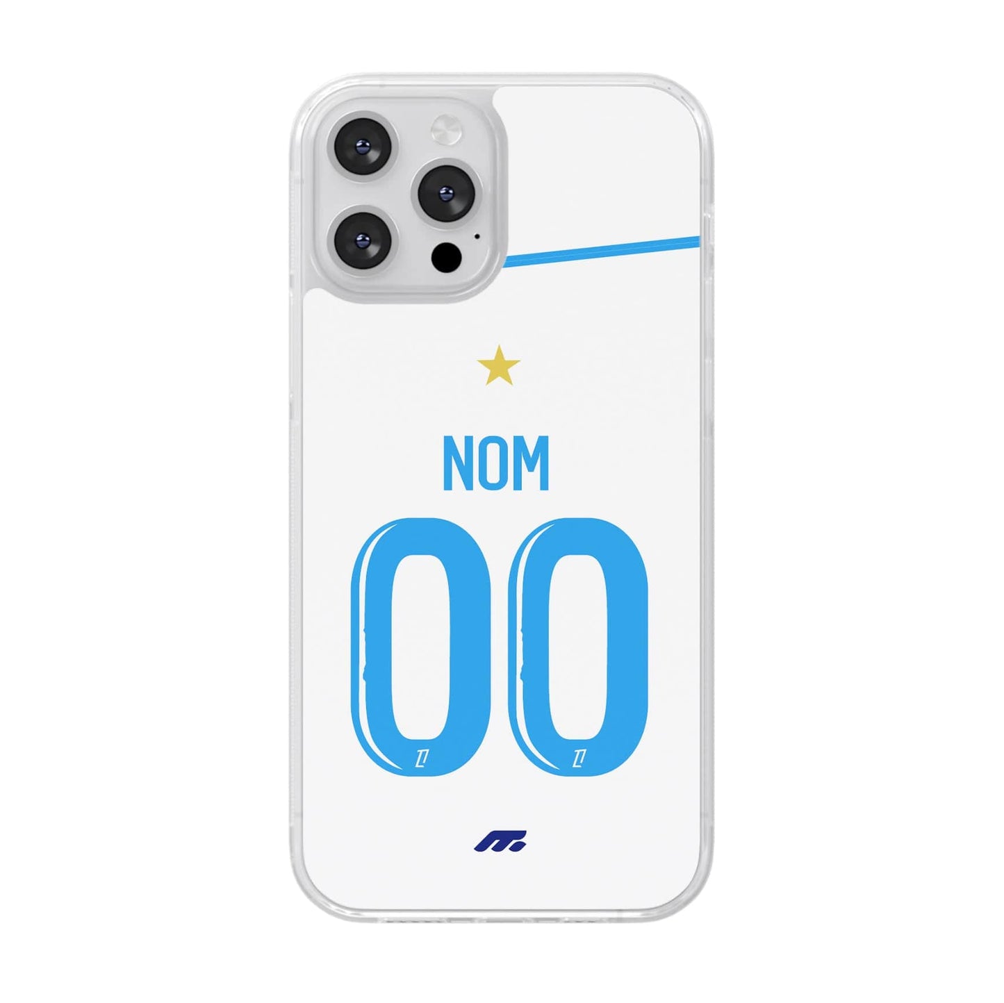 Coque OM football personnalisable pour téléphone - iPhone, Samsung, Google, Xiaomi, Oppo