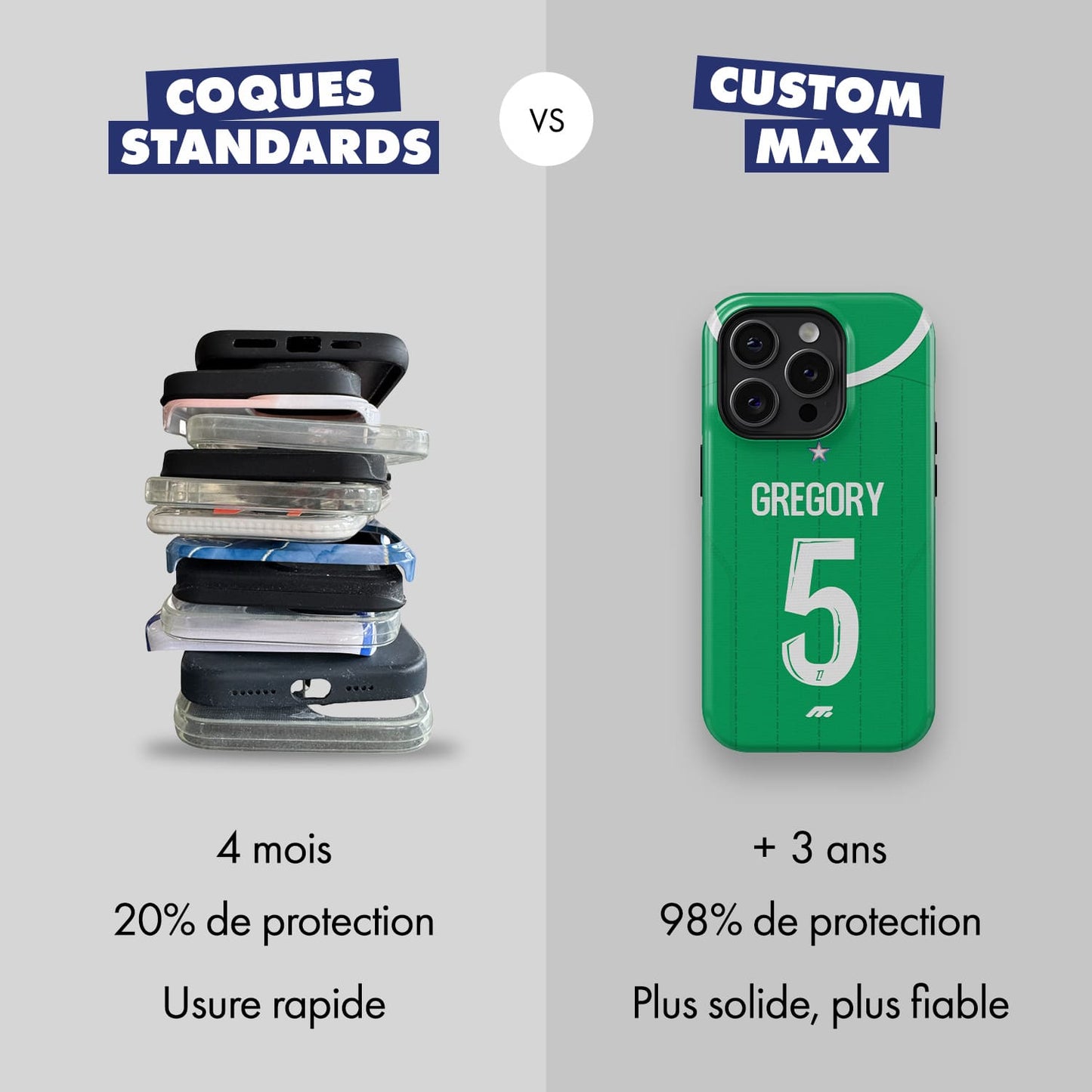 Coque AS Saint Etienne personnalisable