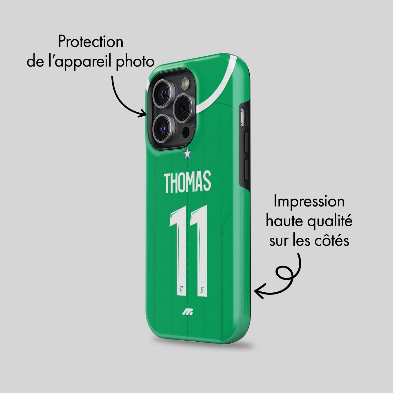 Coque AS Saint Etienne personnalisable