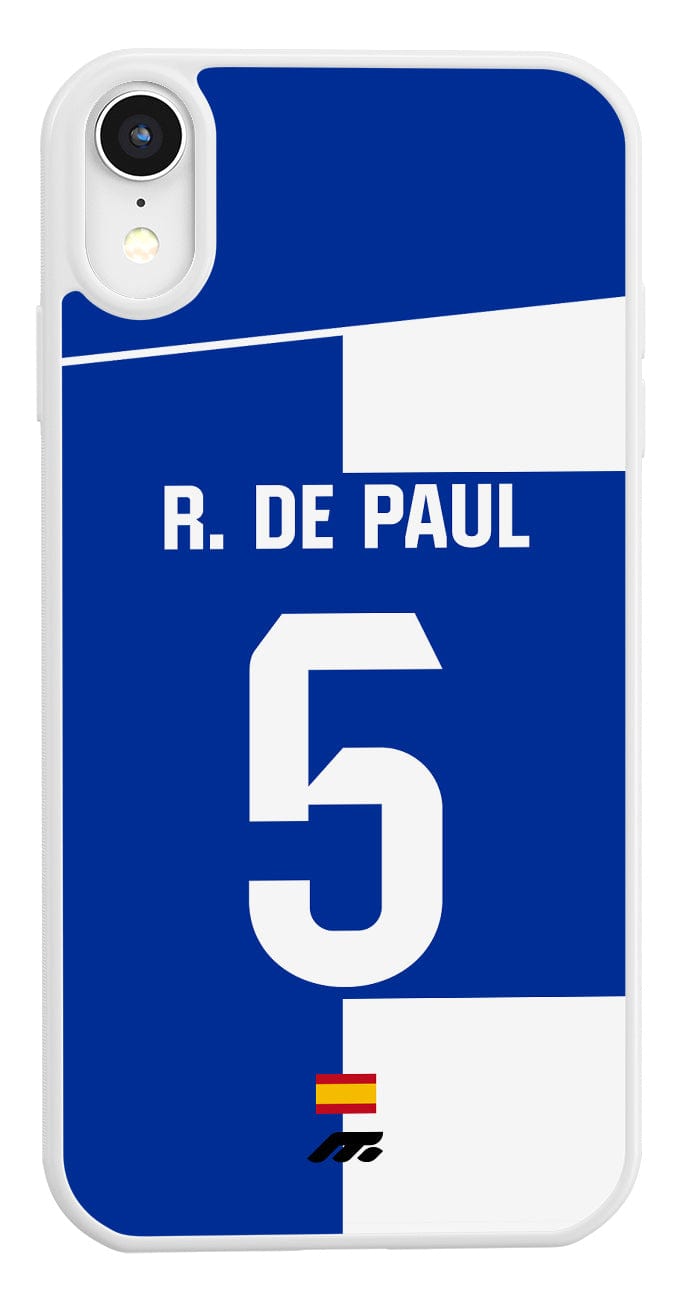 Coque de protection personnalisée de De Paul à l'Atletico Madrid pour téléphone