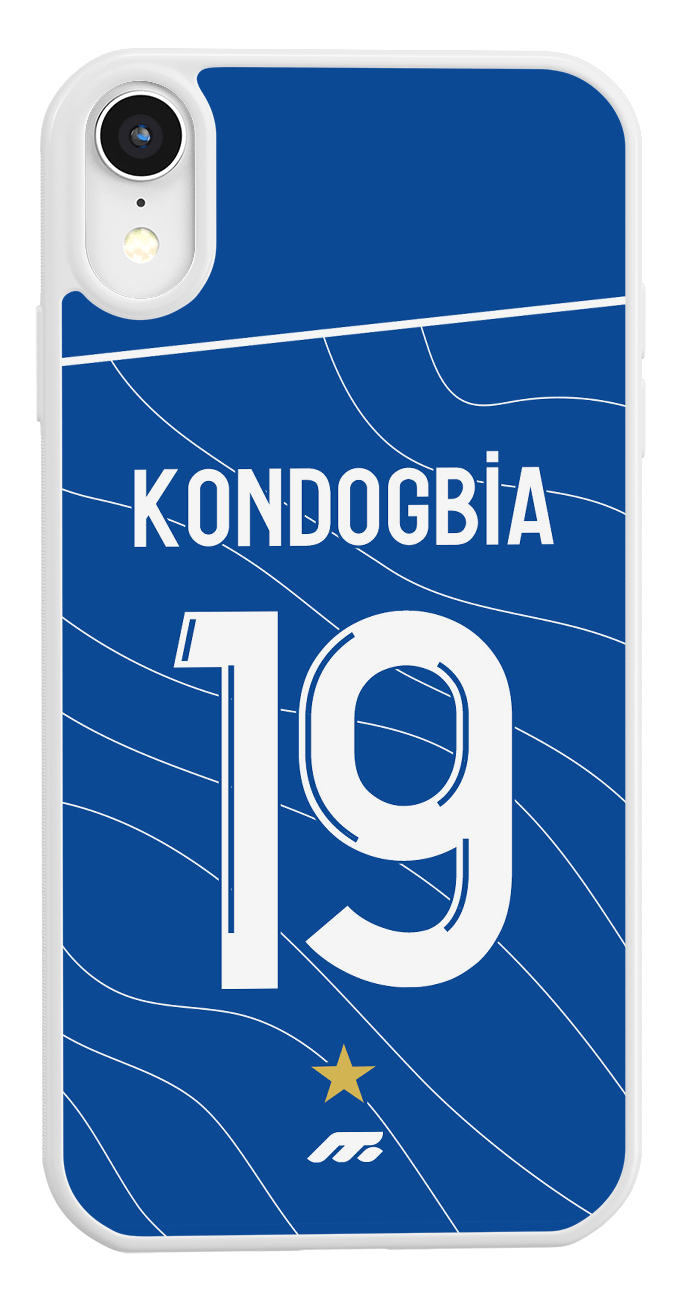 Coque de protection personnalisée de Kondogbia à l'Olympique de Marseille OM pour téléphone