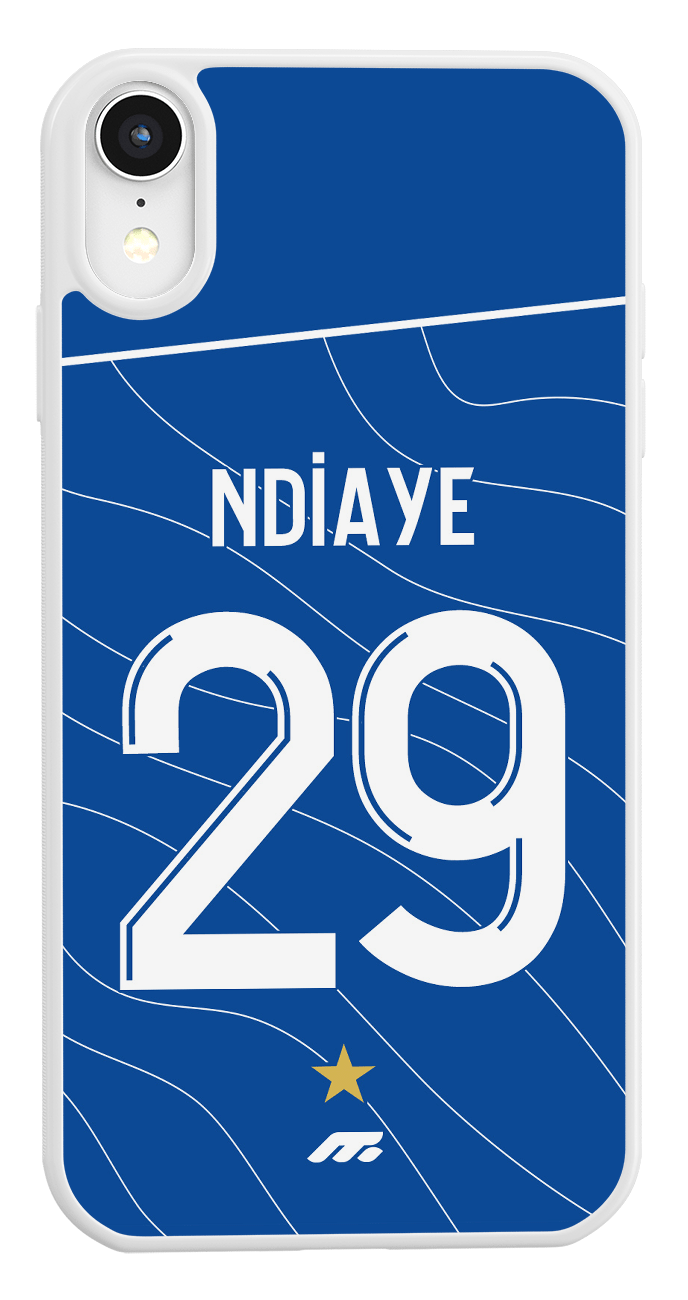 Coque de protection personnalisée de Ndiaye à l'Olympique de Marseille OM pour téléphone