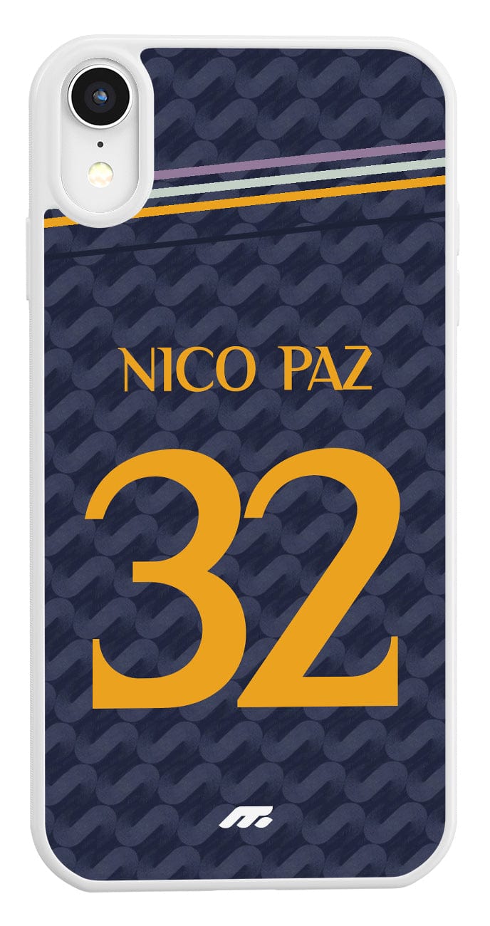 Coque de protection personnalisée de Nico Paz au Real Madrid pour téléphone