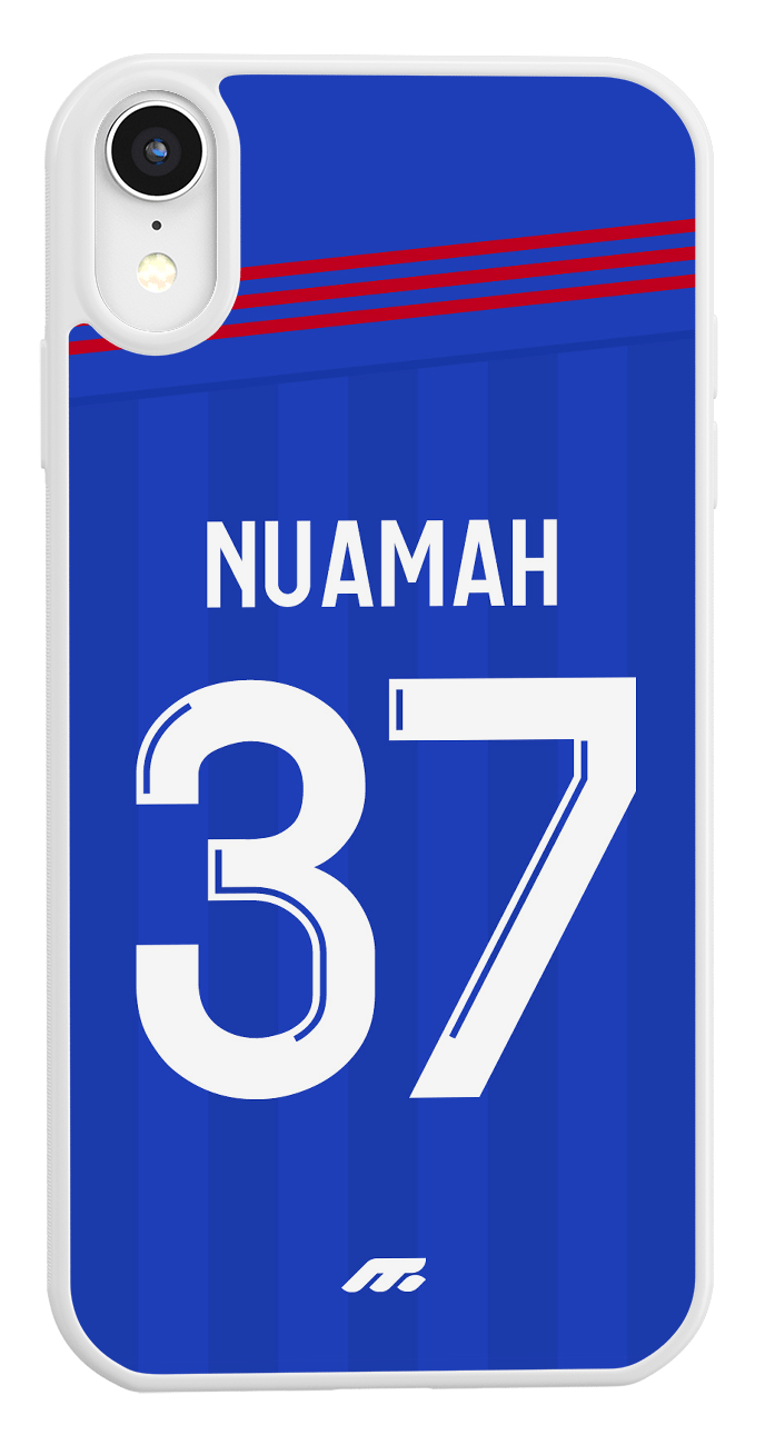 Coque de protection personnalisée de Nuamah à l'Olympique Lyonnais pour téléphone