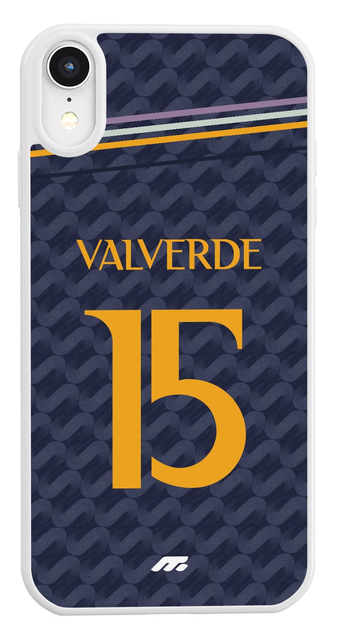 Coque de protection personnalisée de Valverde au Real Madrid pour téléphone