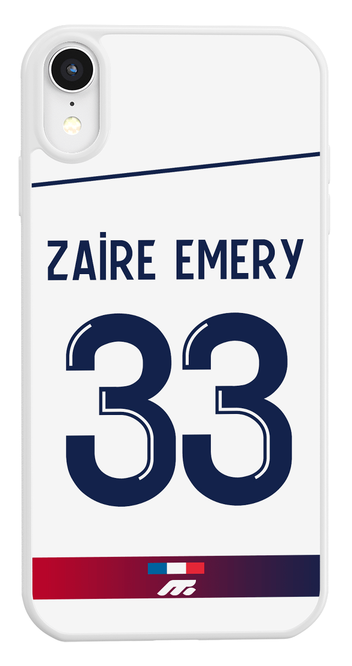 Coque de protection personnalisée de Warren Zaire-Emery au Paris SG pour téléphone
