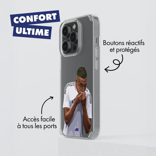 Coque Kylian Mbappé de Football Real Madrid CF