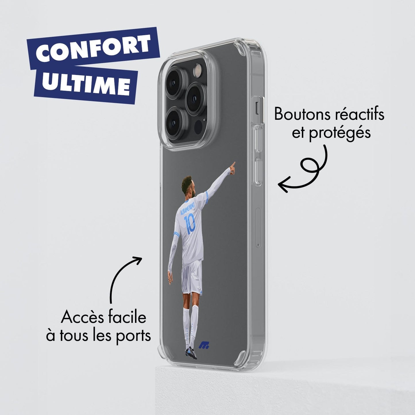 Coque Pierre Emerick Aubameyang  de Football Olympique de Marseille