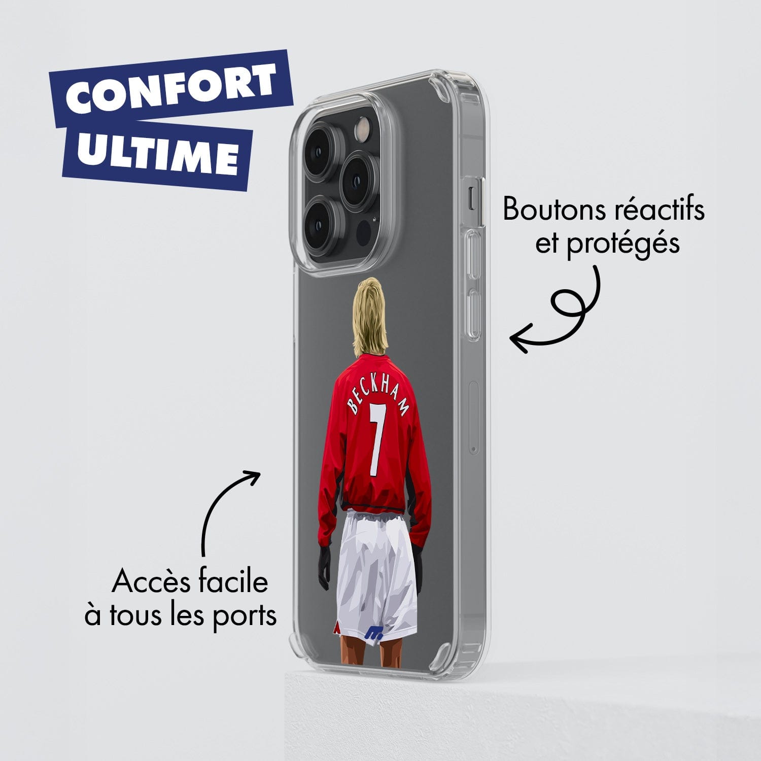 Coque David Beckham de Football Manchester United