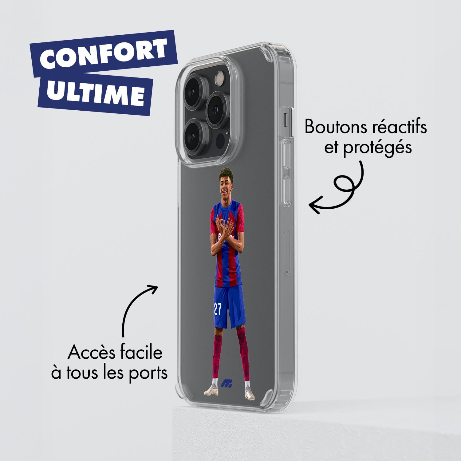 Coque Lamine Yamal de Football FC Barcelona