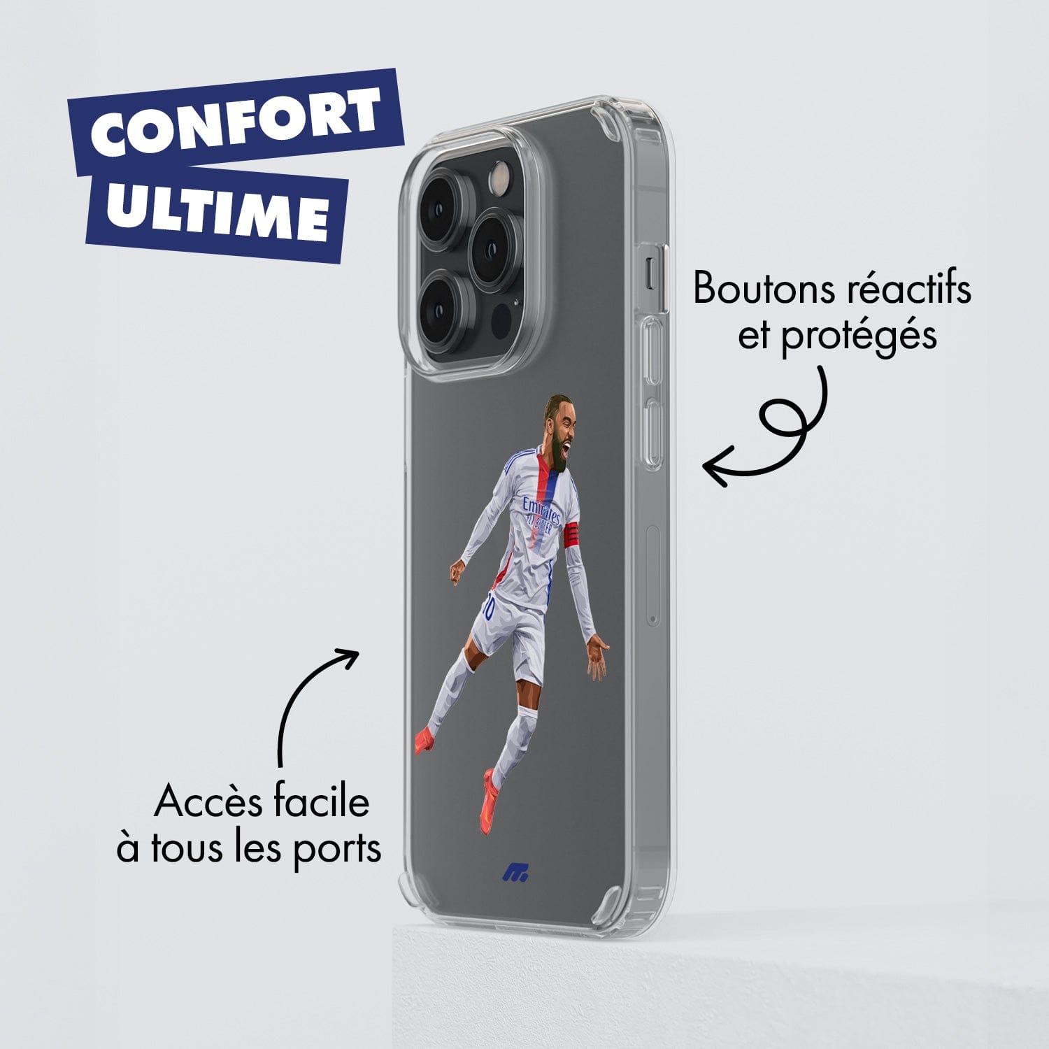 Coque Alexandre Lacazette de Football Olympique lyonnais