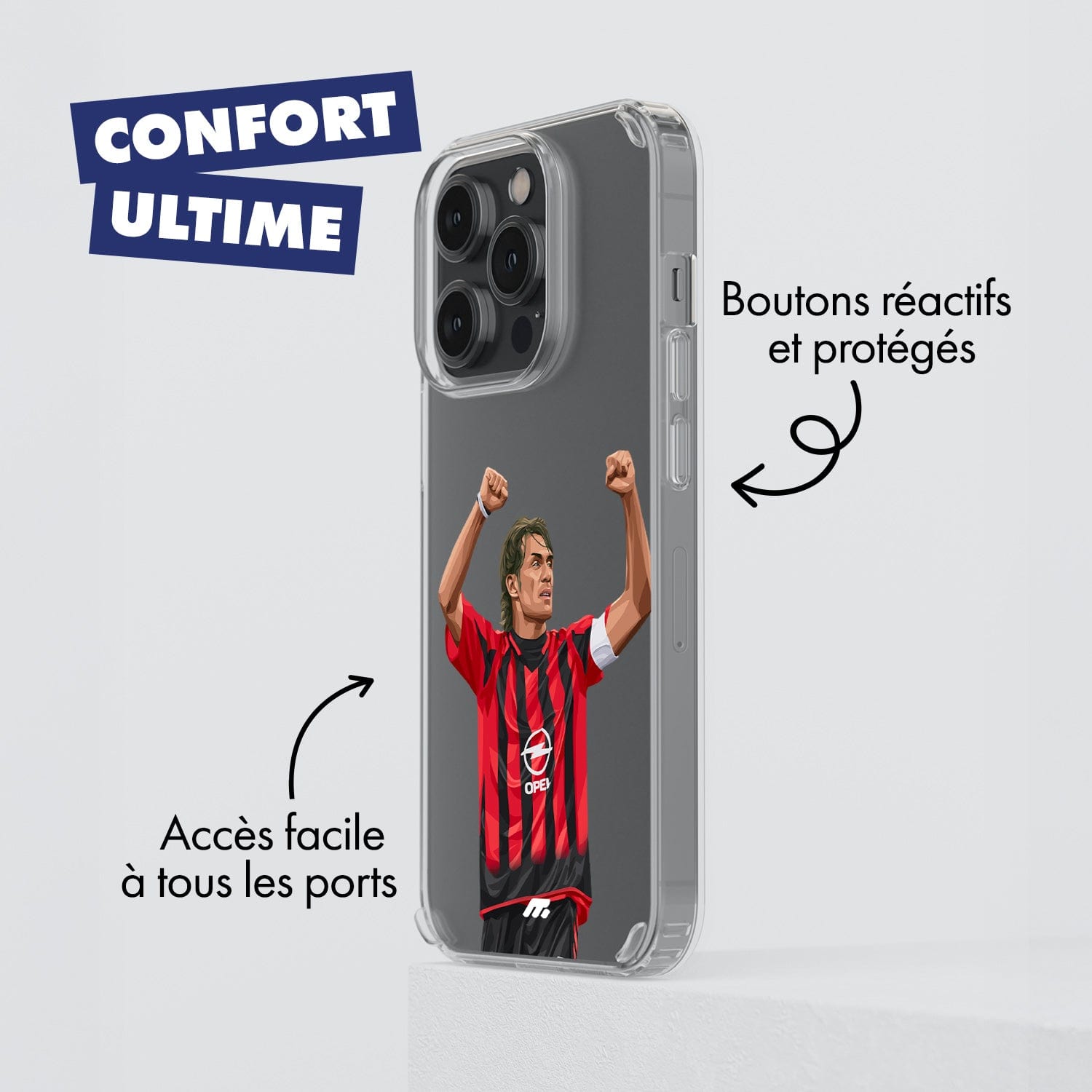 Coque Paolo Maldini de Football AC Milano