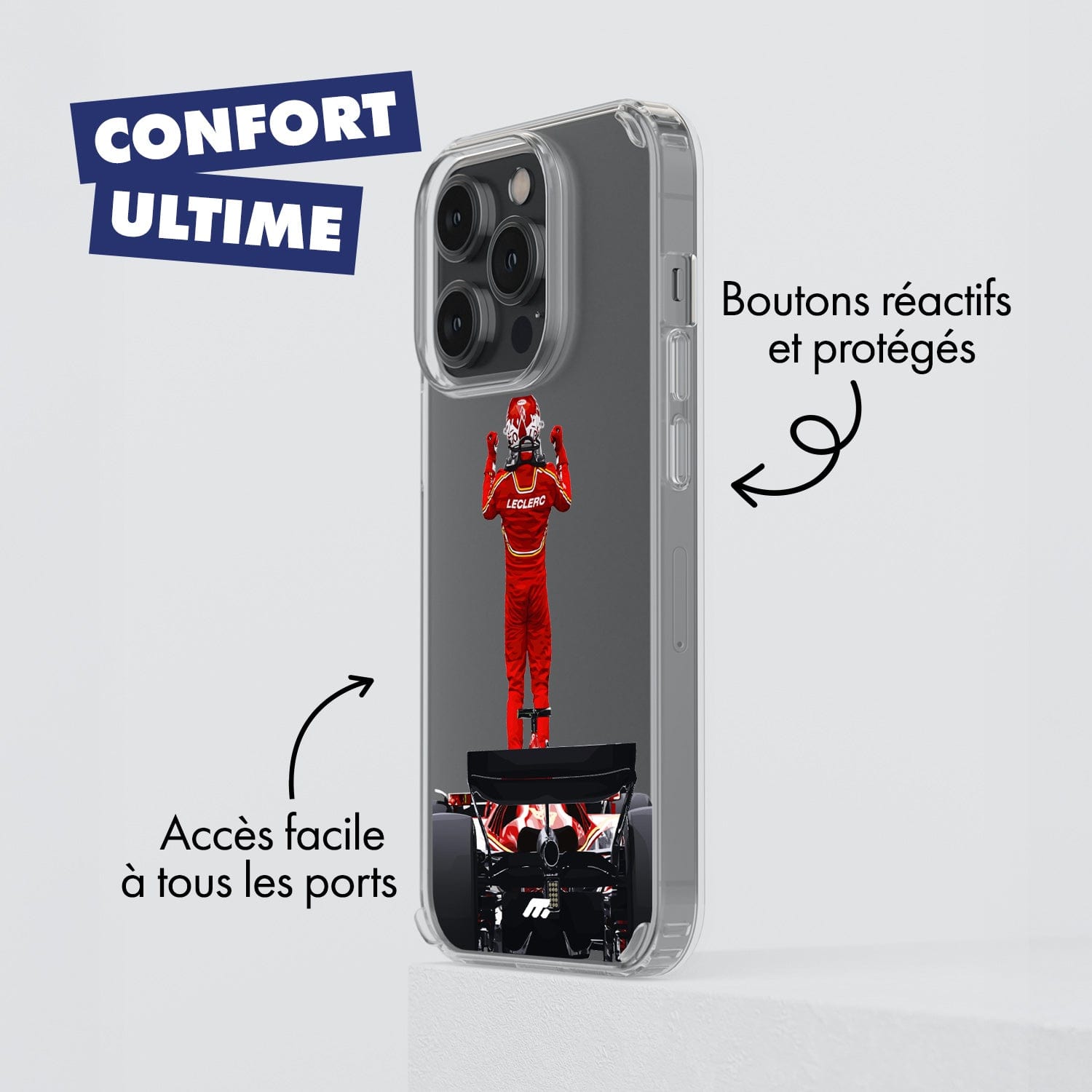 Coque Charles Leclerc de Formule 1 Ferrarri