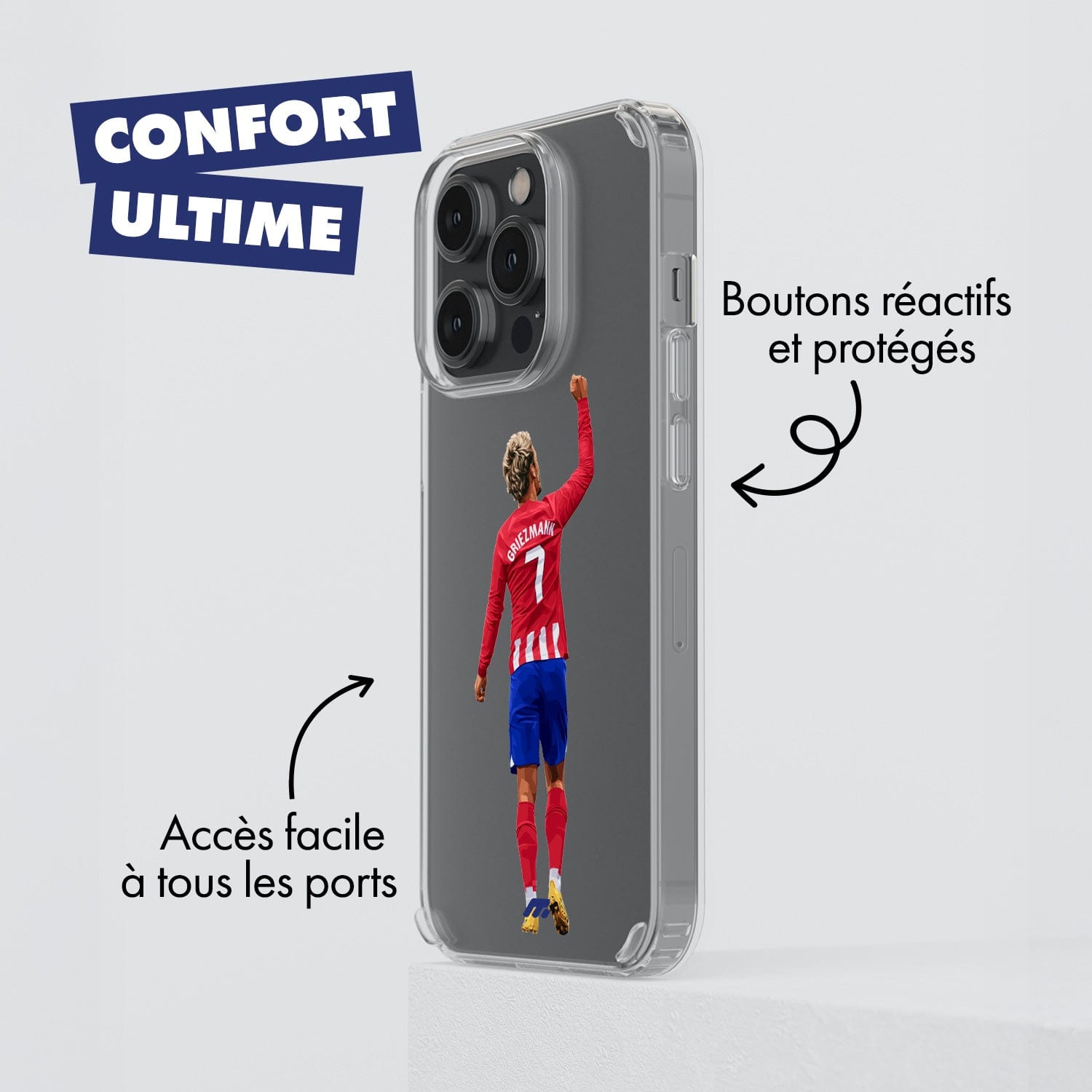 Coque Antoine Griezmann de Football Atletico Madrid