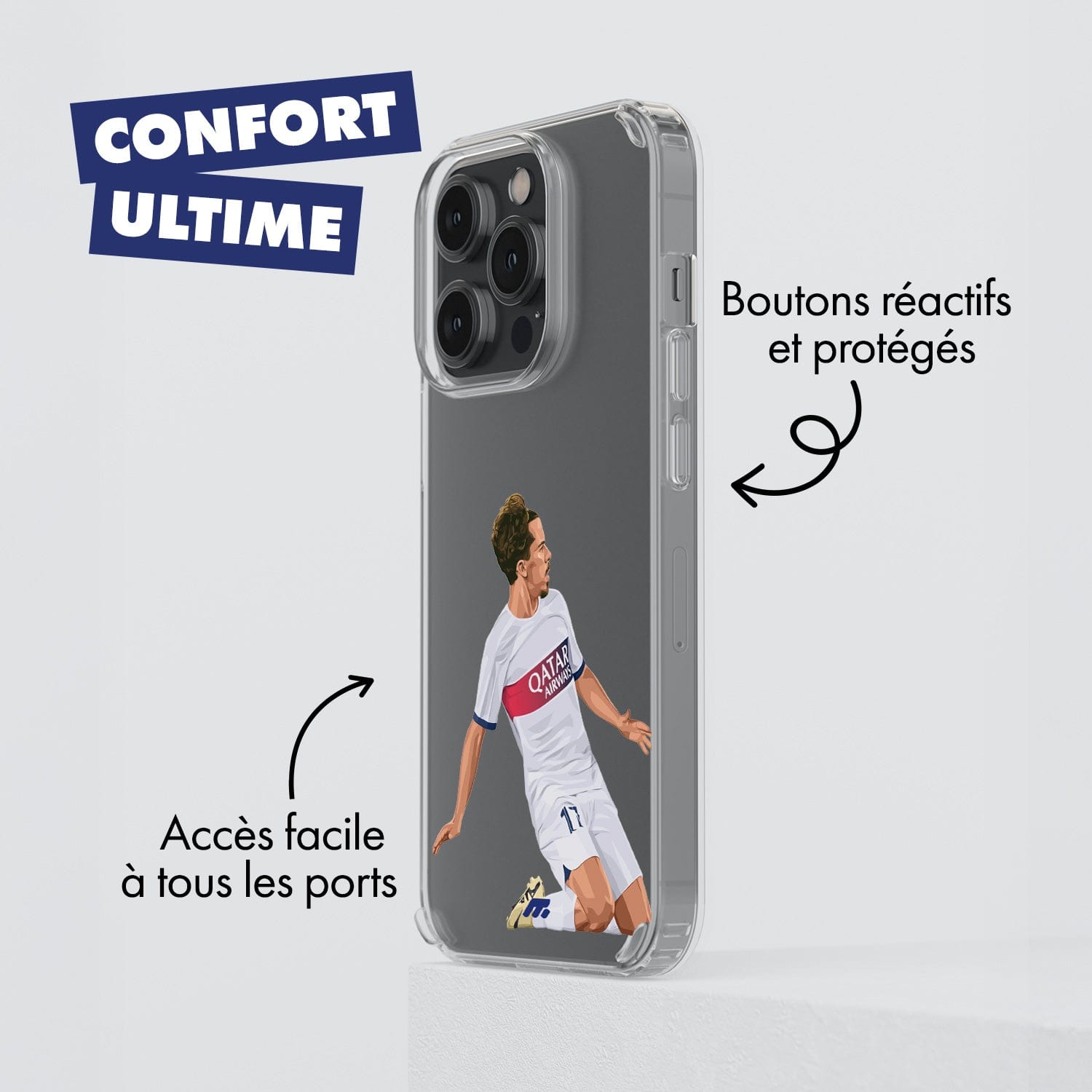 Coque Vitinha de Football Paris Saint-Germain