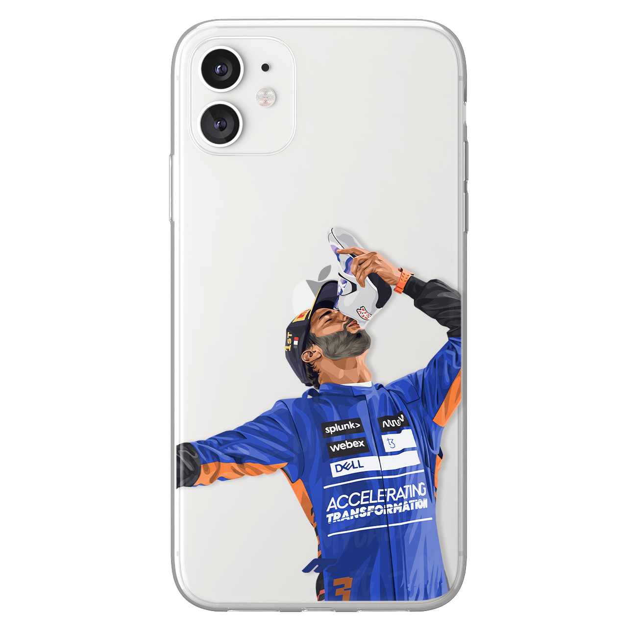 Coque de Daniel Ricciardo avec McLaren, Etui de téléphone de Formule 1