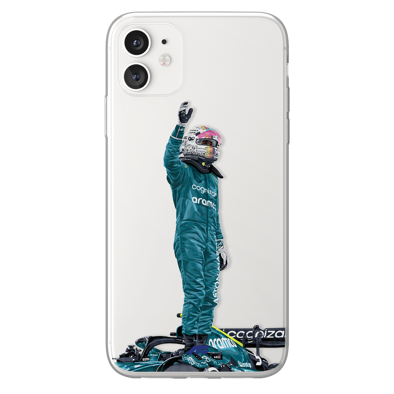 Coque Sebastian Vettel de Formule 1 Aston Martin