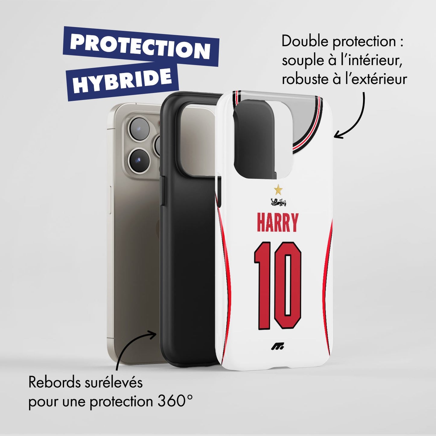 Coque de téléphone Equipe De Angleterre personnalisé de football