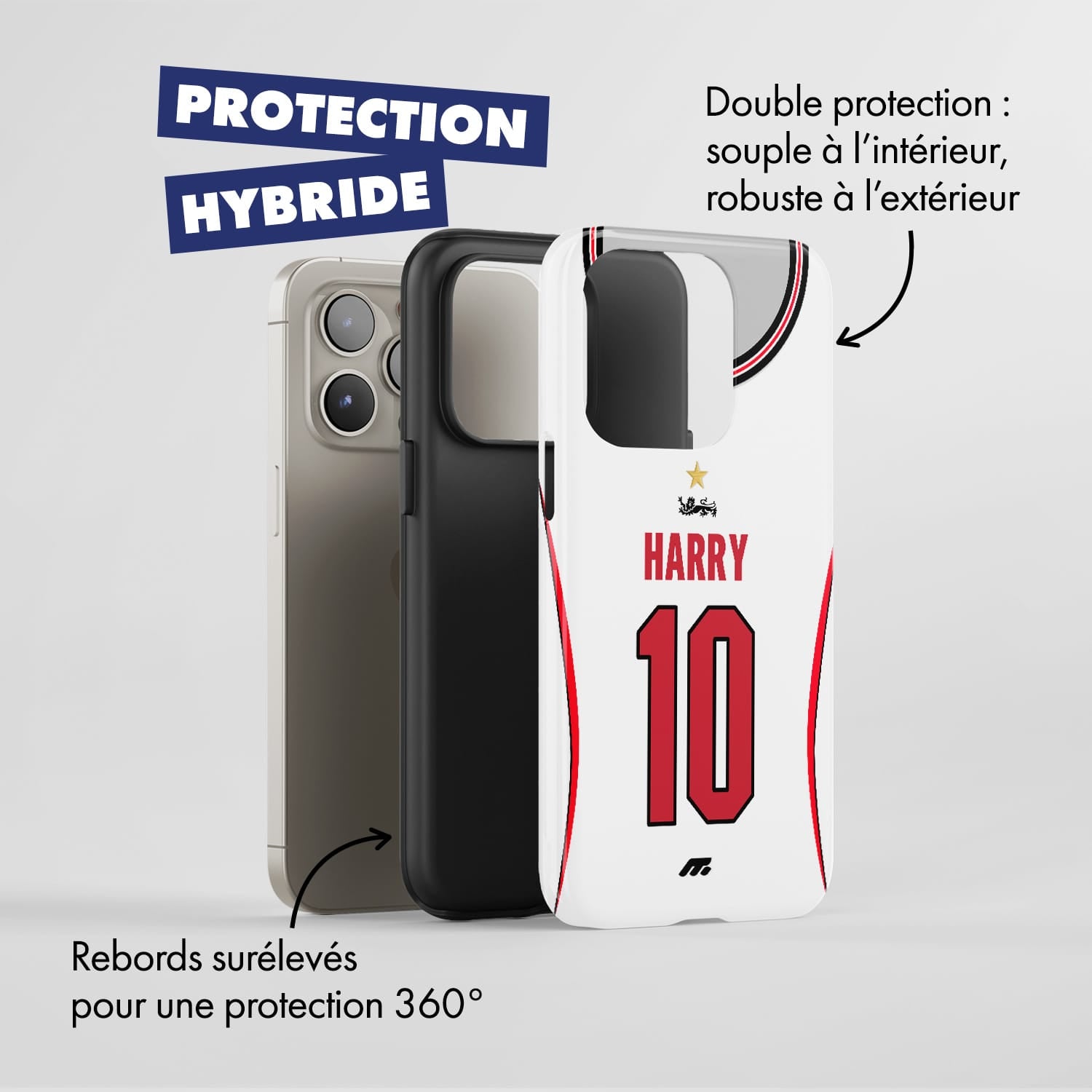 Coque de téléphone Equipe De Angleterre personnalisé de football