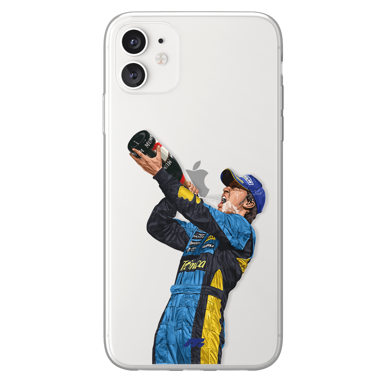 Coque de Fernando Alonso avec Renault, Etui de téléphone de Formule 1