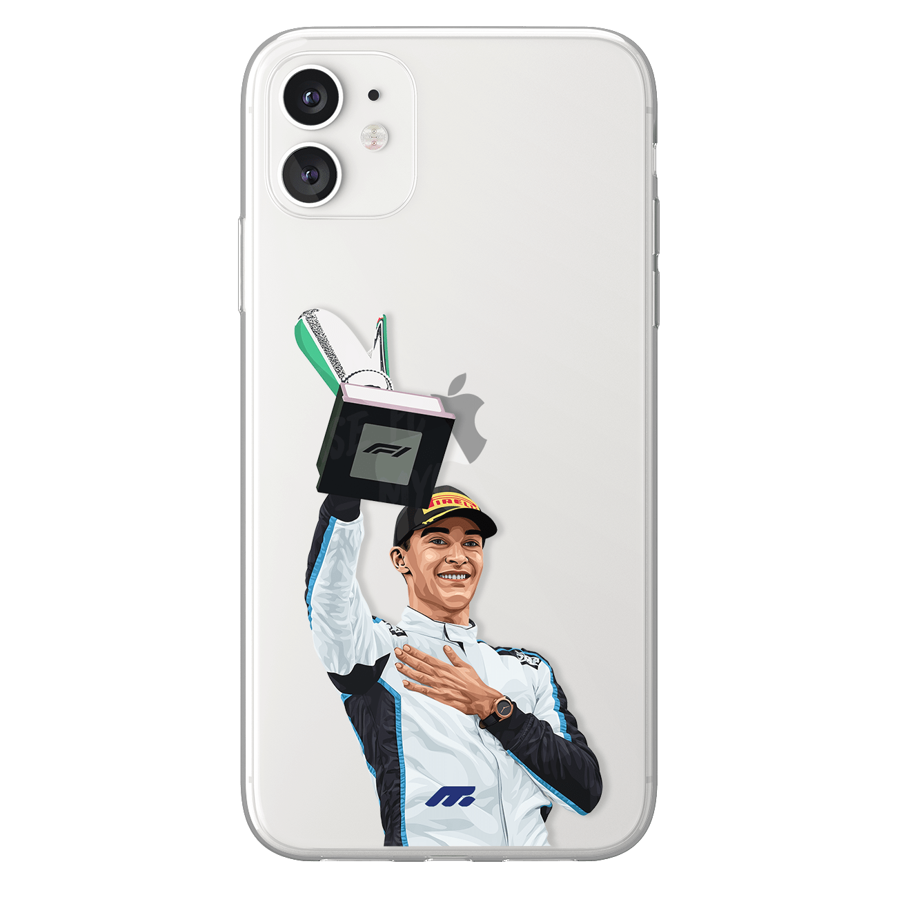 Coque de George Russell avec Willials, Etui de téléphone de Formule 1