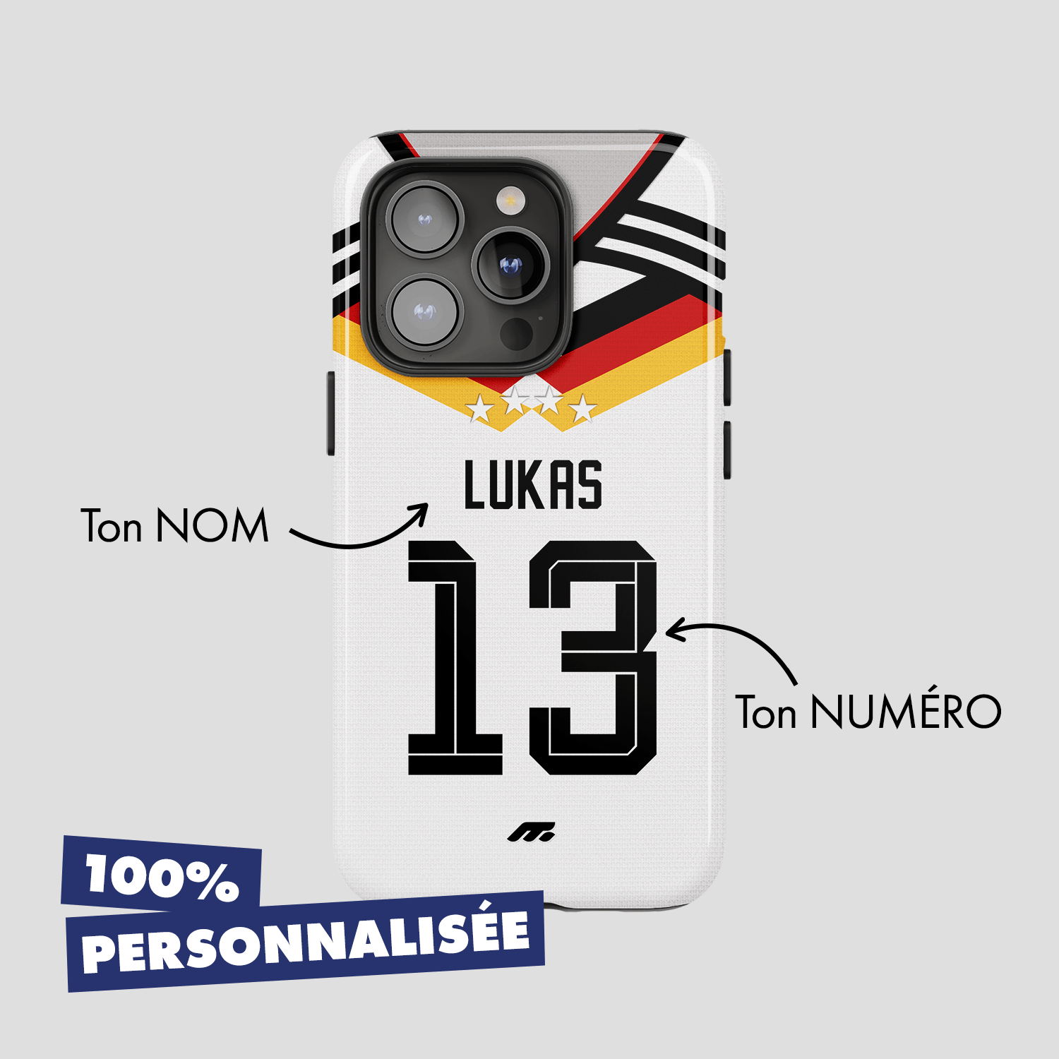 Coque de téléphone Equipe De Allemagne personnalisé de football