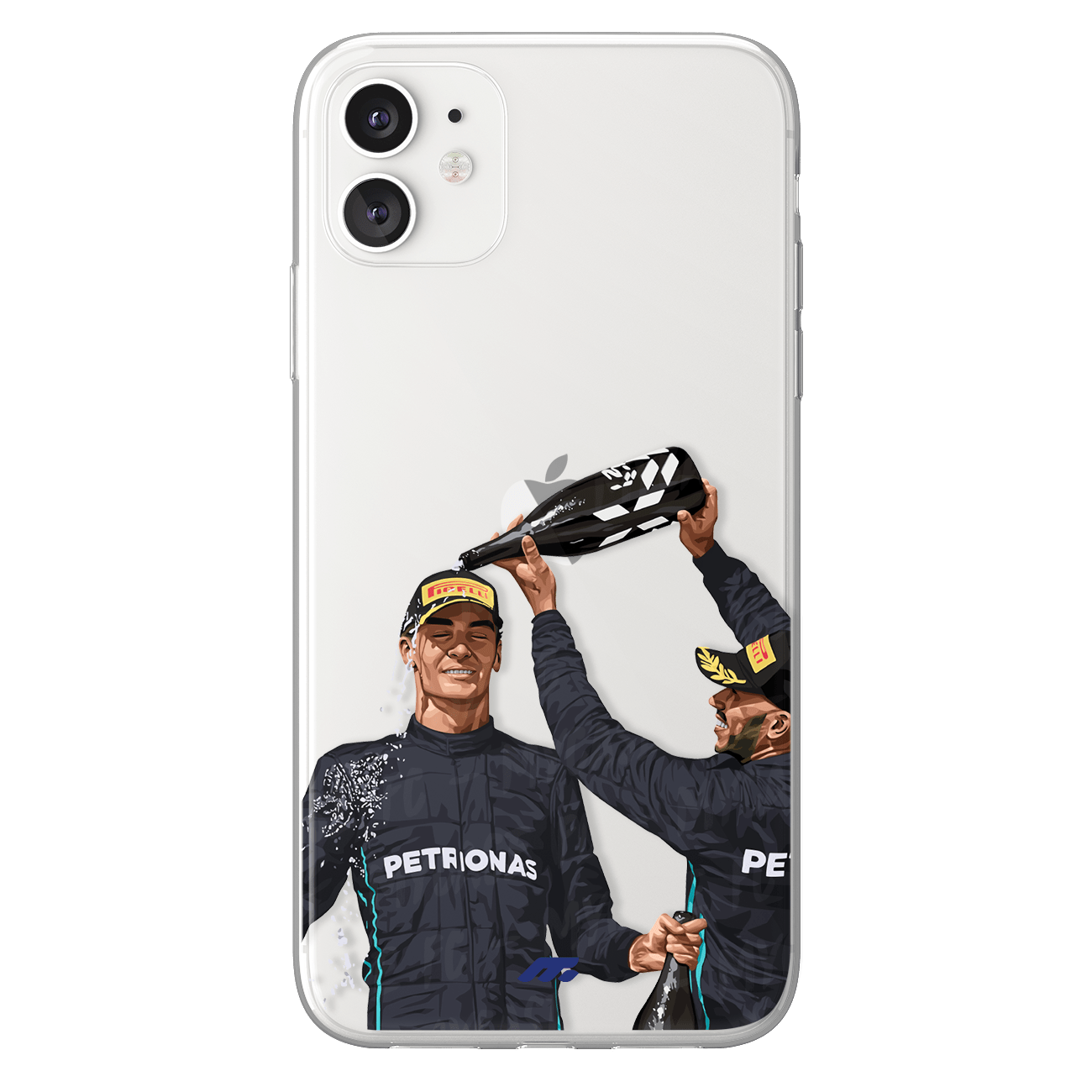 Coque de Lewis & George avec Mercedes, Etui de téléphone de Formule 1