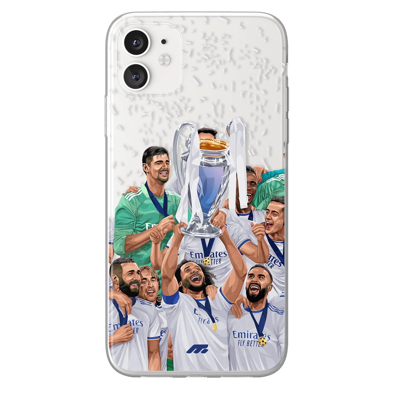 Coque de Les Merengues avec Real Madrid CF, Etui de téléphone de Football