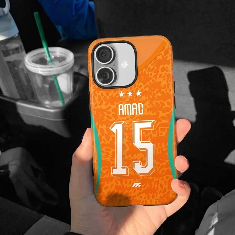 Coque Côte d'Ivoire football personnalisable pour téléphone - iPhone, Samsung, Google, Xiaomi, Oppo
