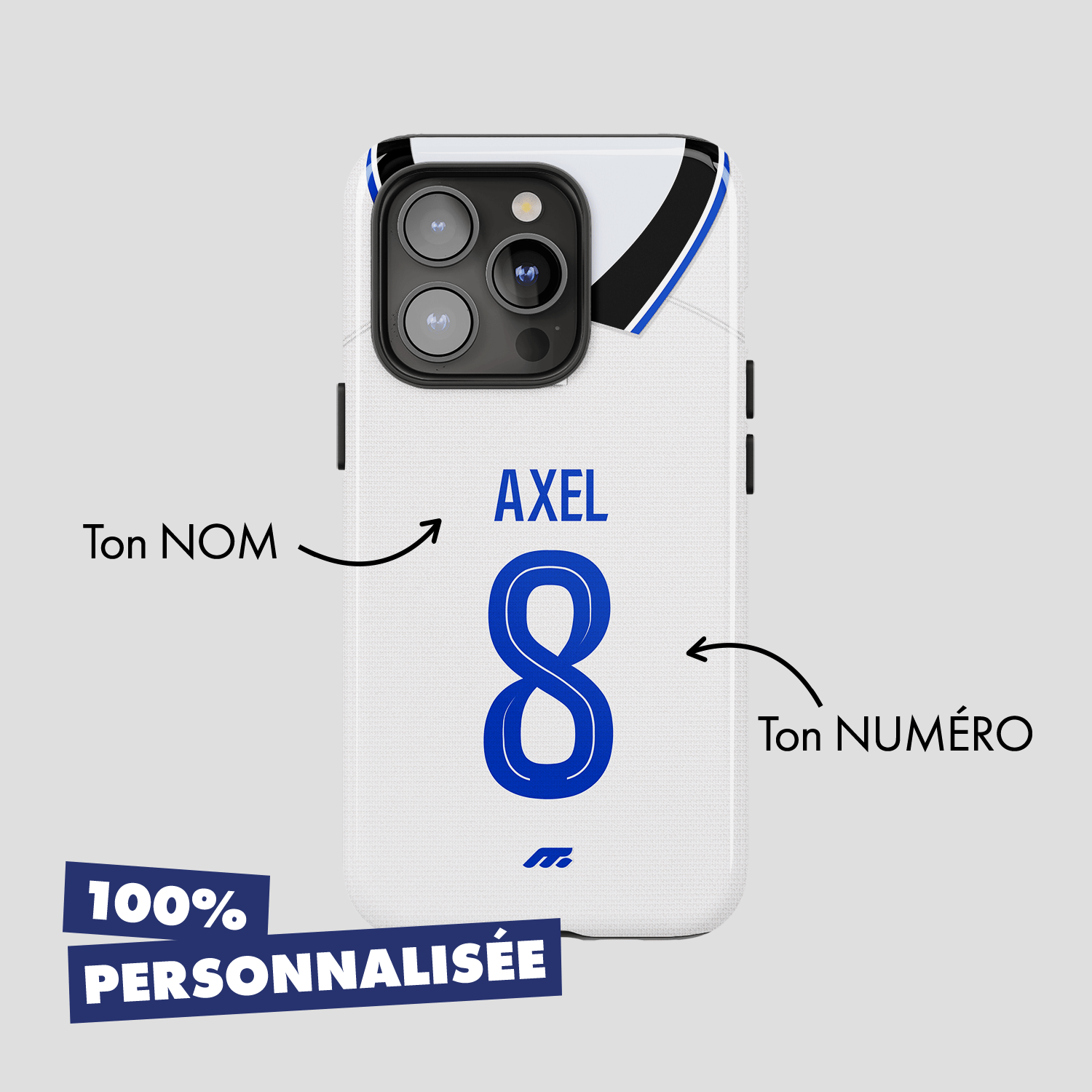 Coque de téléphone Aj Auxerre personnalisé de football