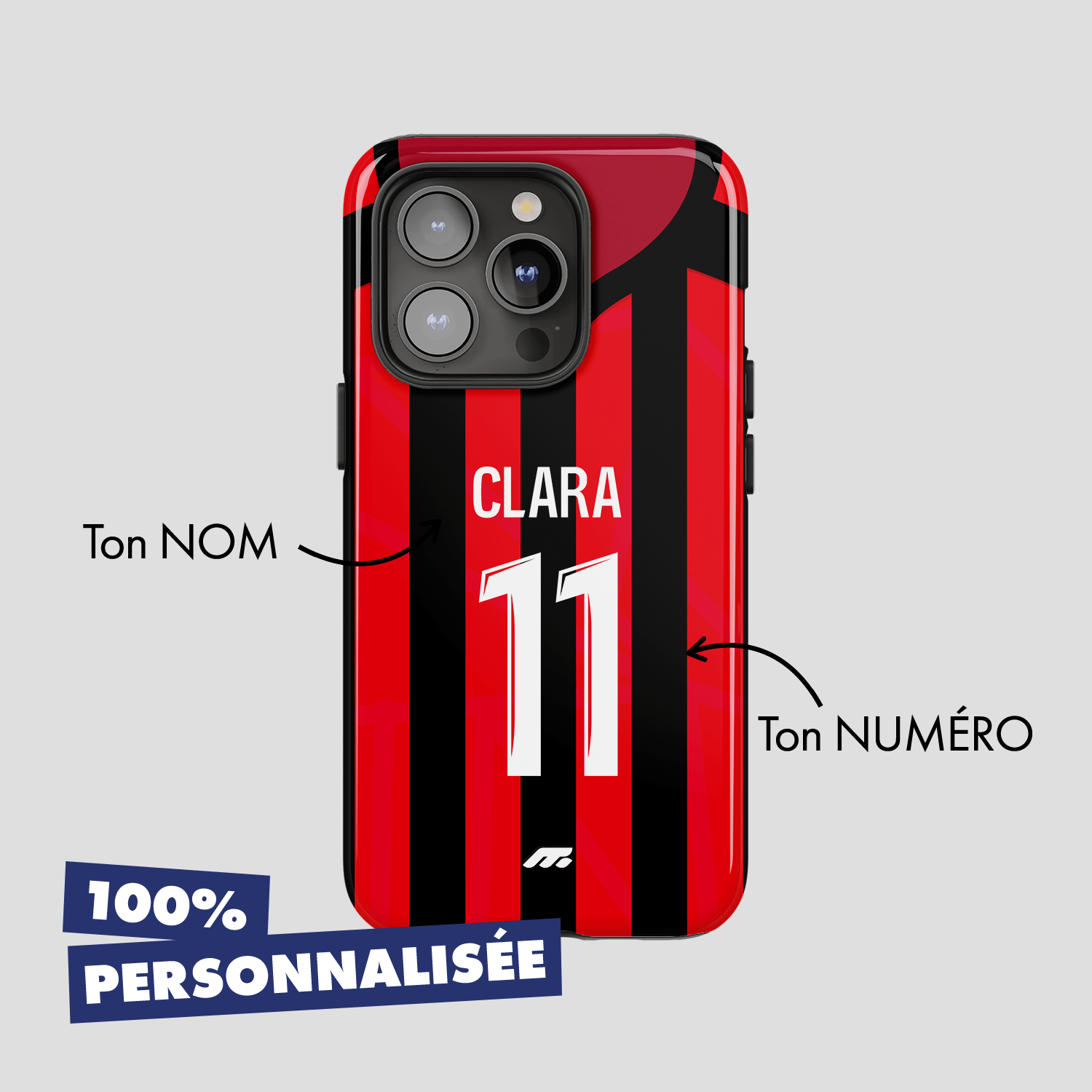 Coque de téléphone Ogc Nice personnalisé de football