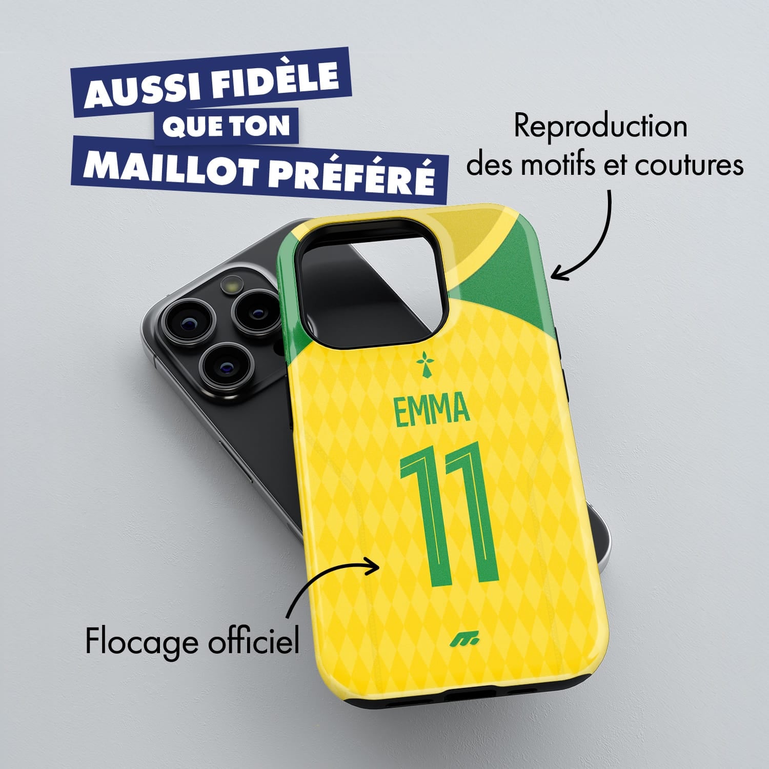 Coque de téléphone Fc Nantes personnalisé de football
