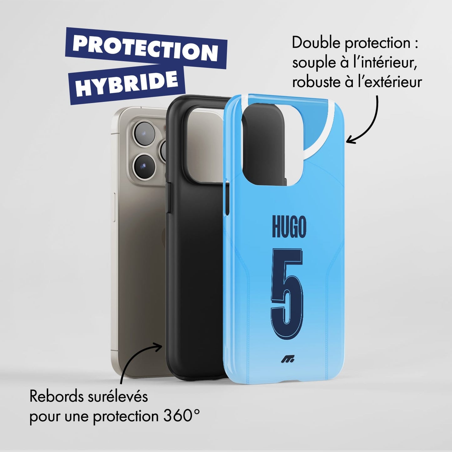 Coque de téléphone Manchester City personnalisé de football