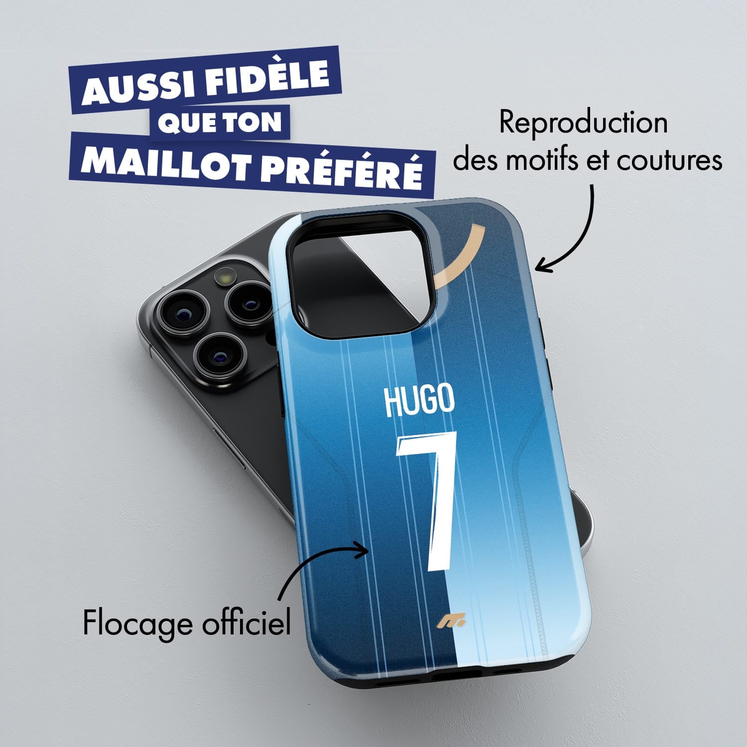 Coque de téléphone Le Havre personnalisé de football