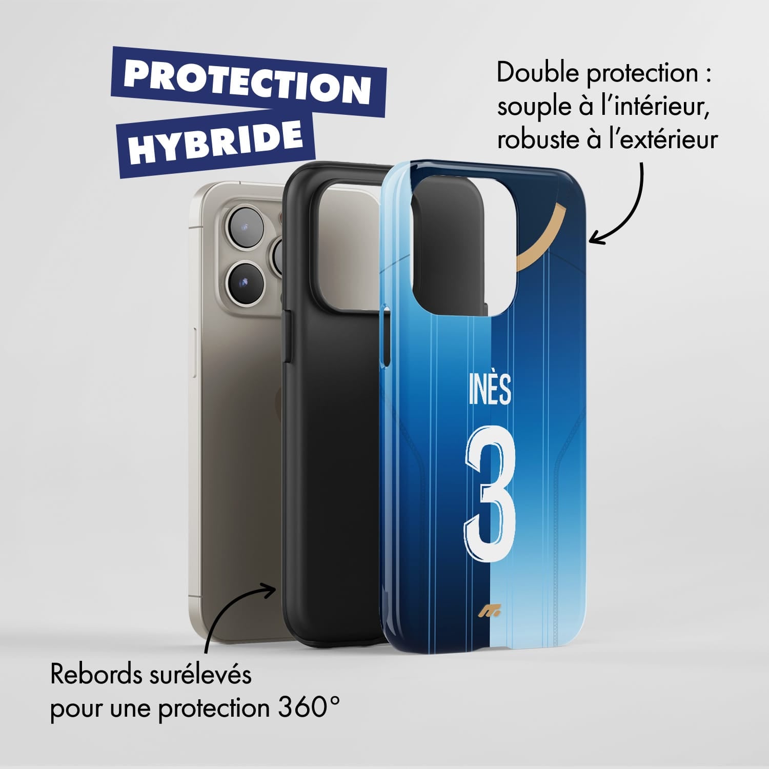 Coque de téléphone Le Havre personnalisé de football