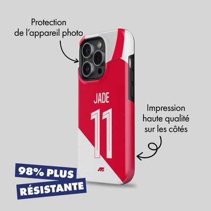 Coque de téléphone As Monaco personnalisé de football