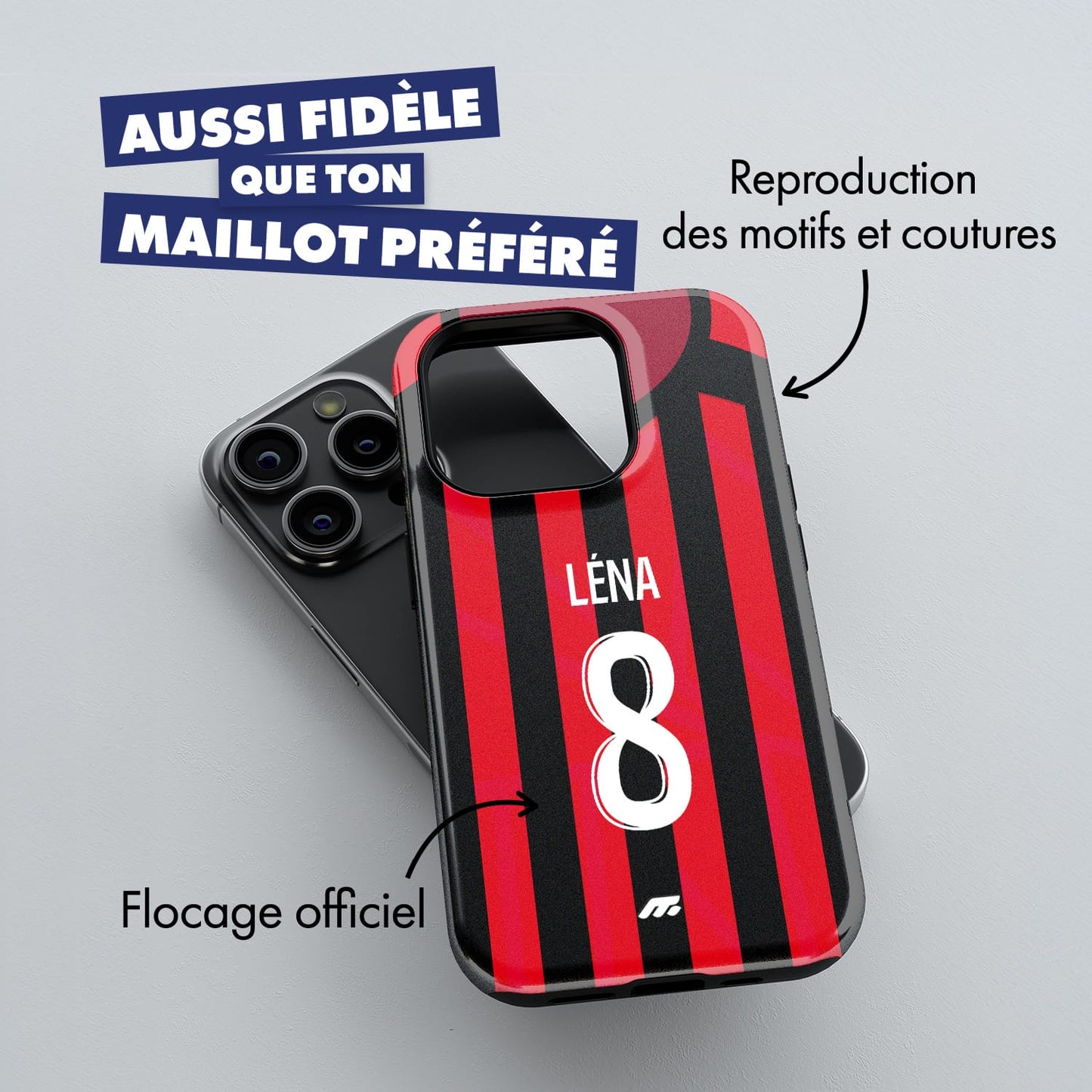 Coque de téléphone Ogc Nice personnalisé de football