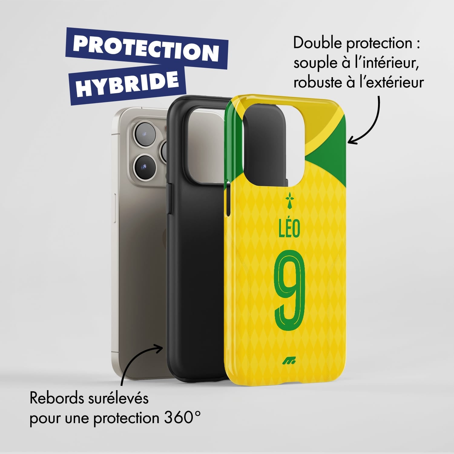 Coque de téléphone Fc Nantes personnalisé de football