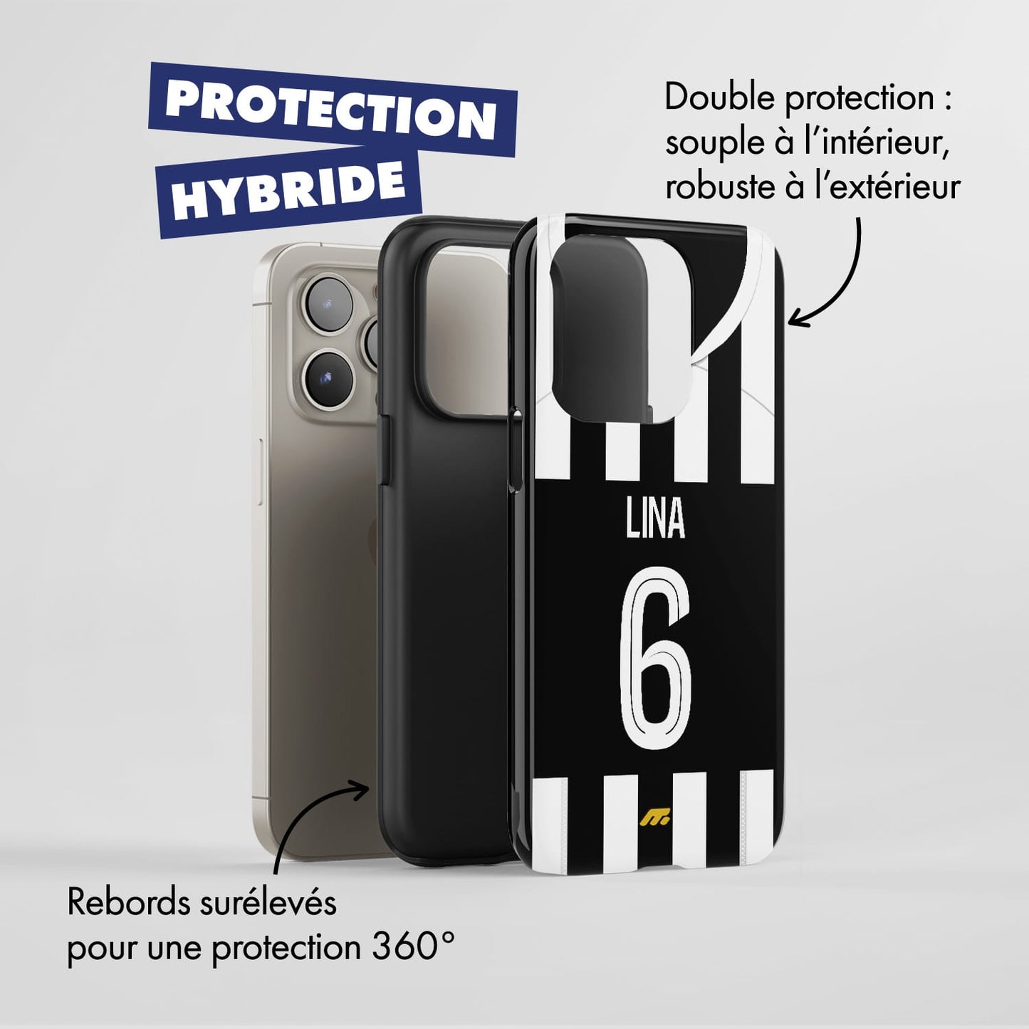 Coque de téléphone Angers Sco personnalisé de football