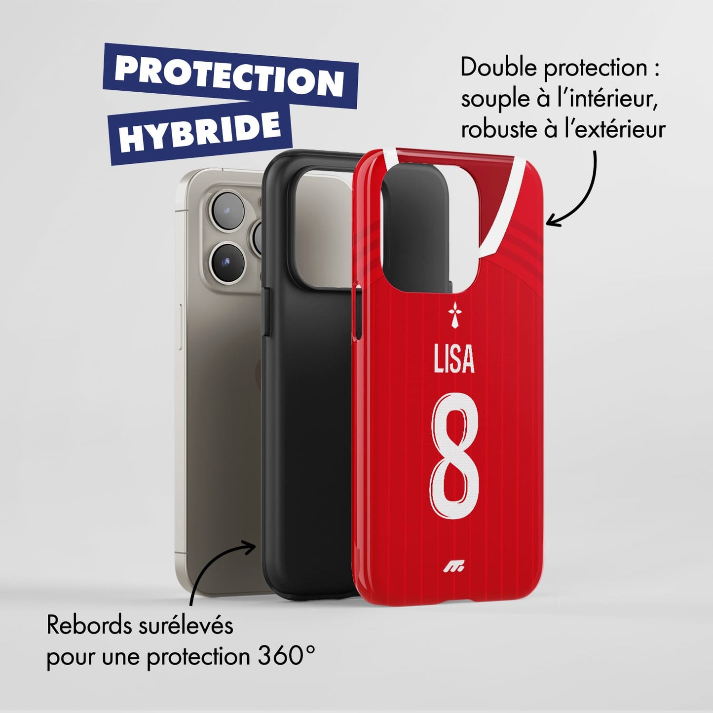 Coque de téléphone Stade Brestois personnalisé de football