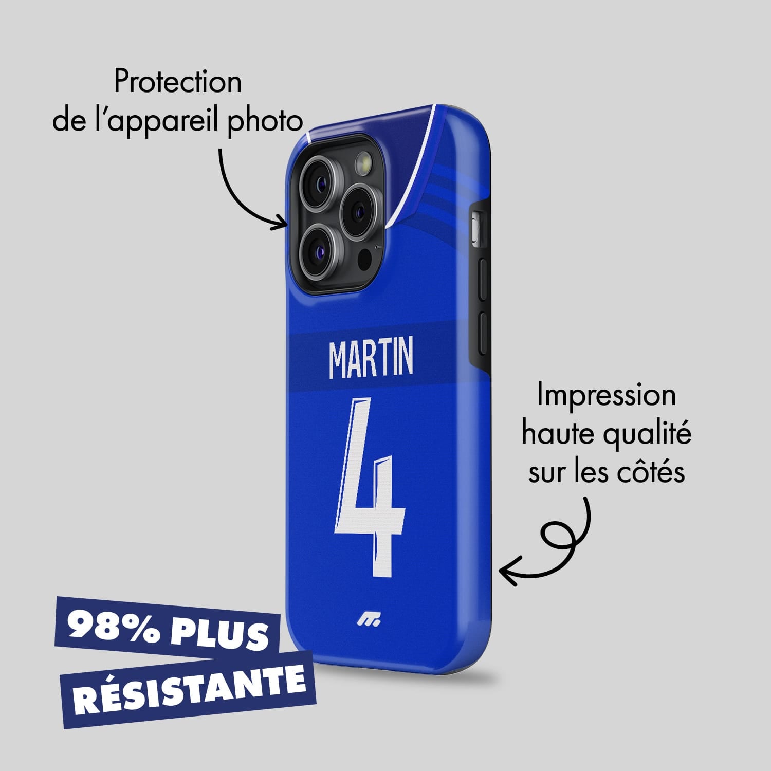 Coque de téléphone Rc Strasbourg personnalisé de football