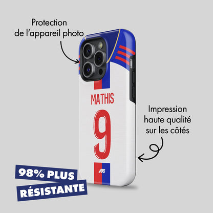 Coque de téléphone Olympique Lyonnais personnalisé de football