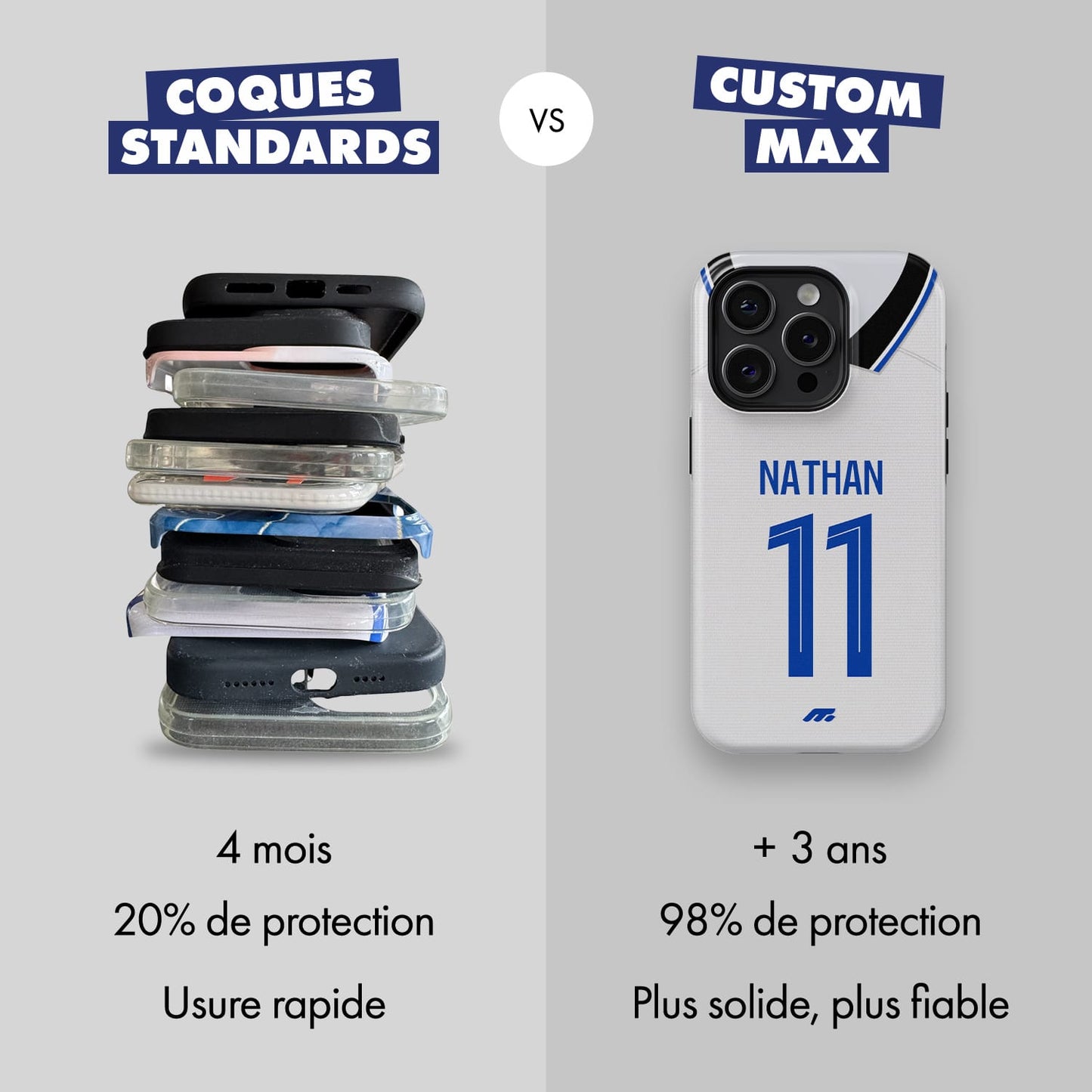 Coque de téléphone Aj Auxerre personnalisé de football