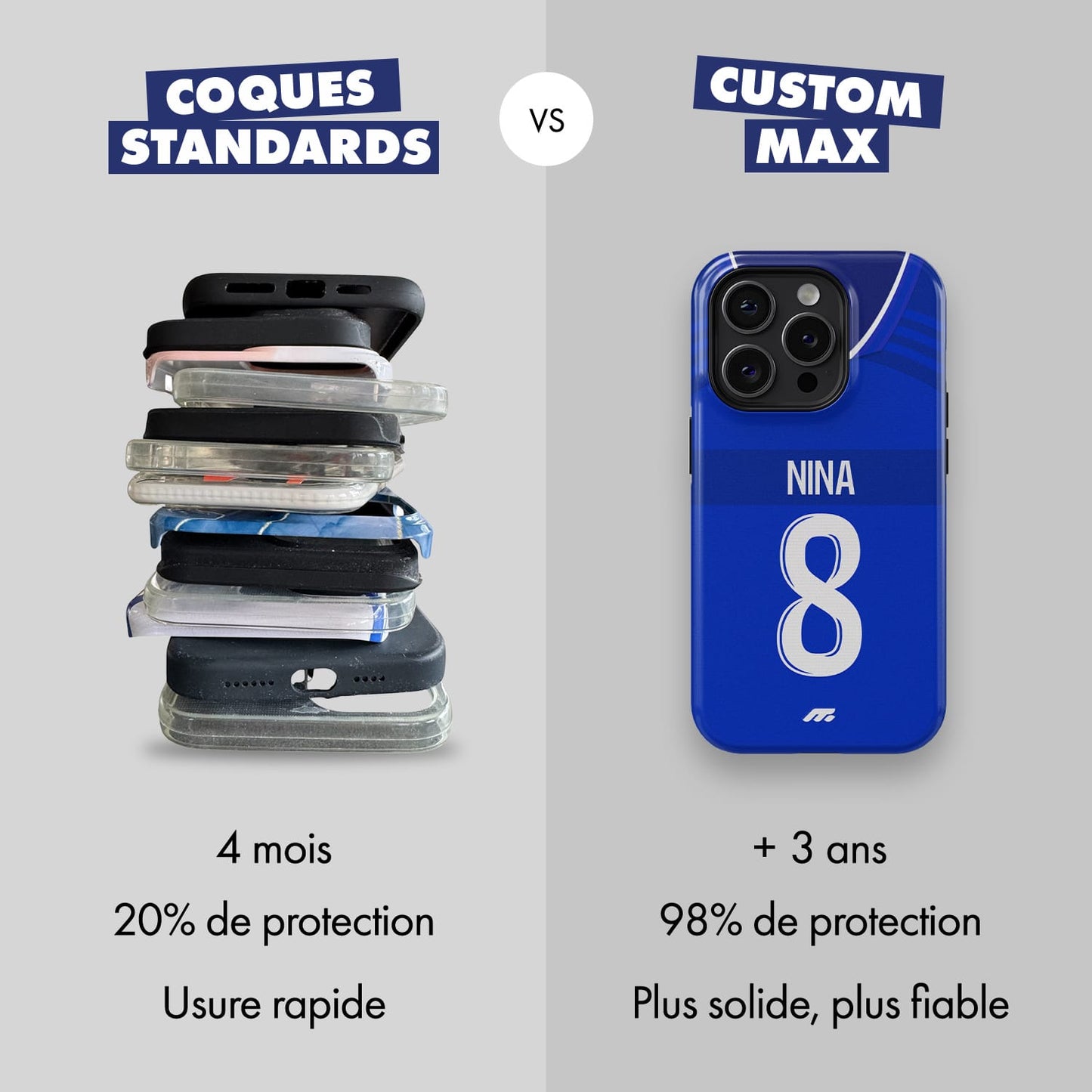 Coque de téléphone Rc Strasbourg personnalisé de football