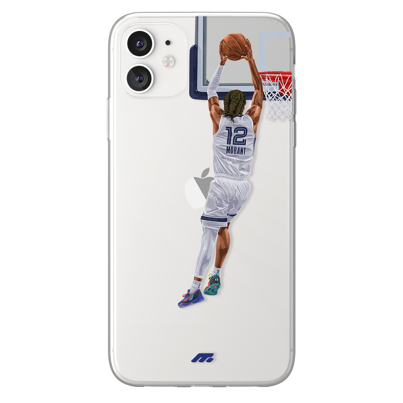 Coque de Ja Morant avec Memphis Grizzlies, Etui de téléphone de Basket-ball