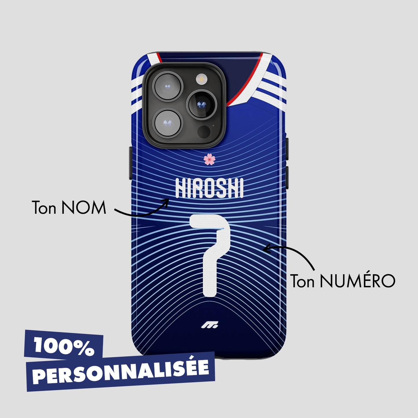 Coque Japon football personnalisable pour téléphone - iPhone, Samsung, Google, Xiaomi, Oppo