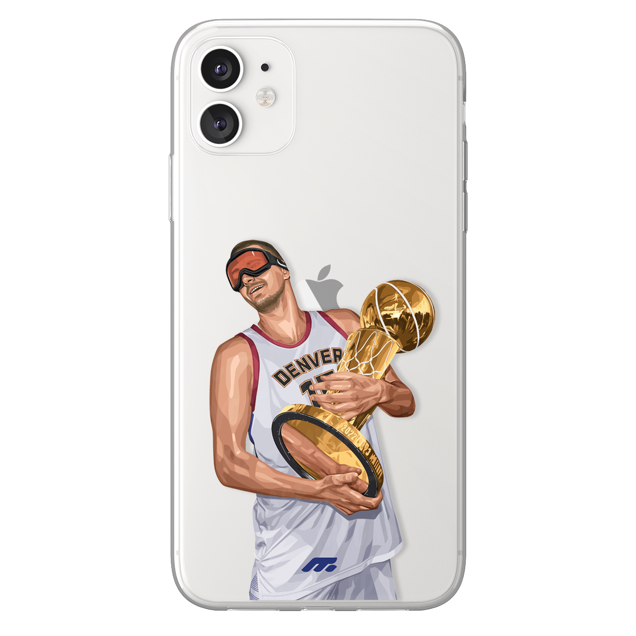 Coque de Nikola Jokić avec Denver Nuggets, Etui de téléphone de Basket-ball