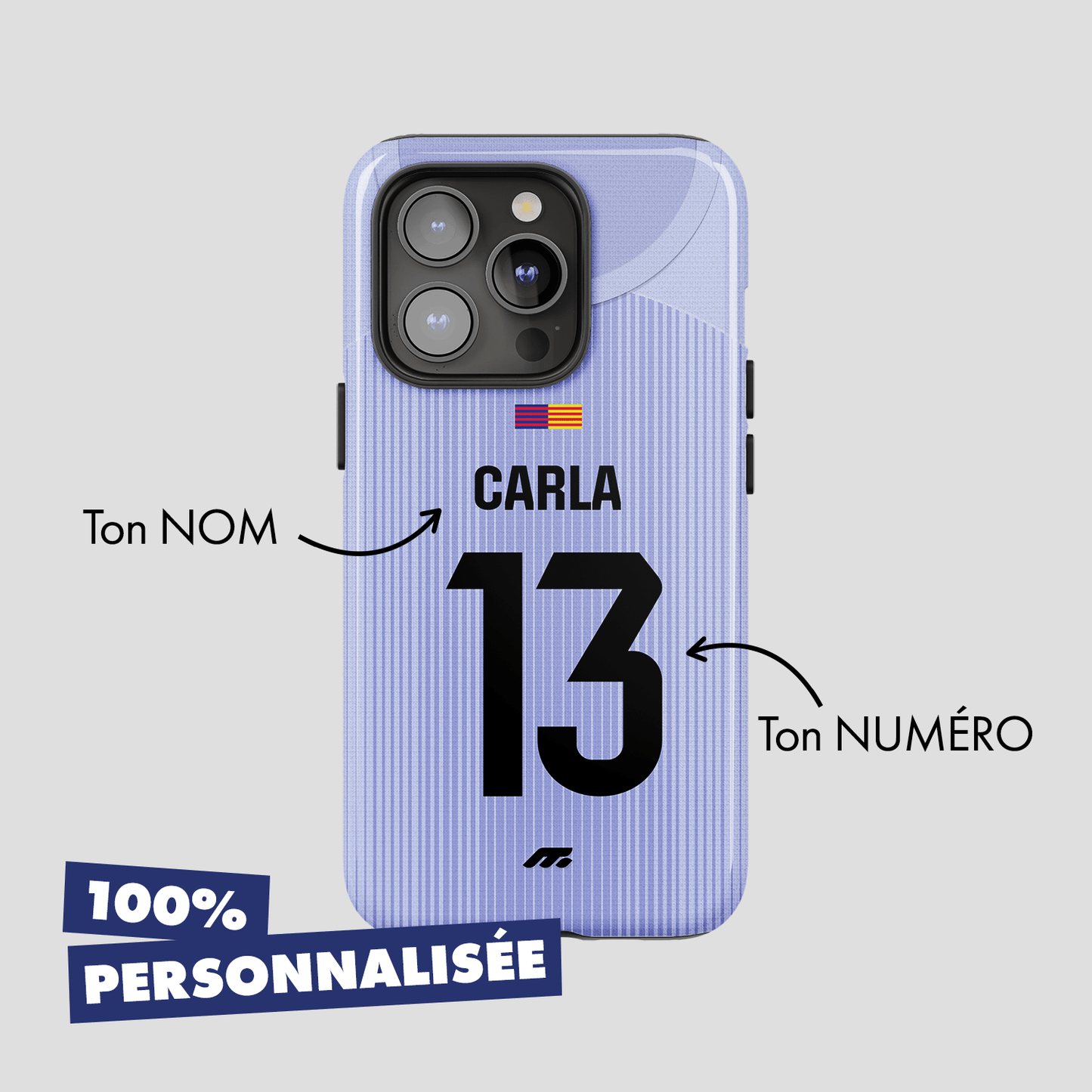 Coque FC Barcelone football personnalisable