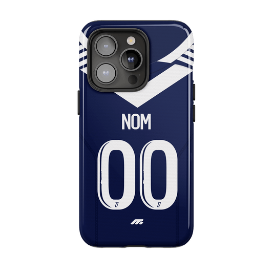 Coque de téléphone Girondins de Bordeaux personnalisable pour téléphone 