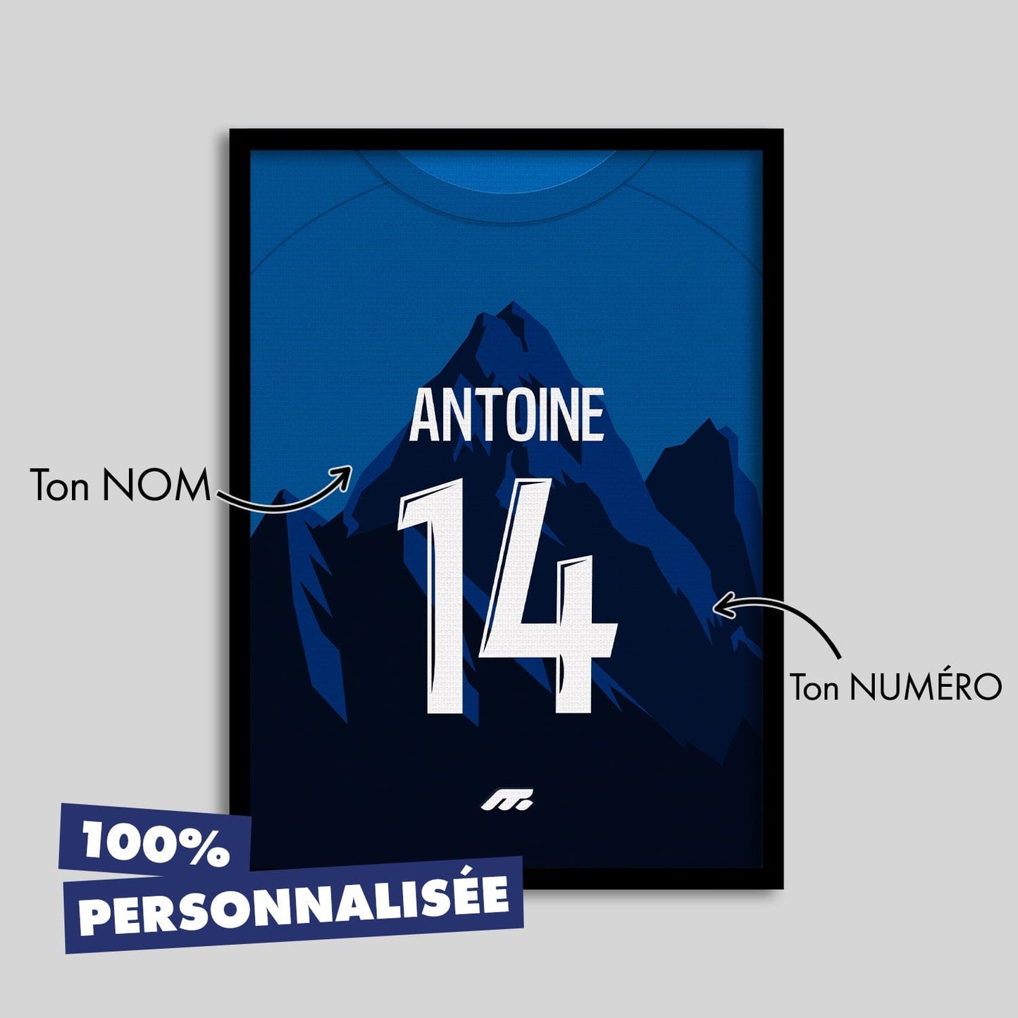 Affiche GRENOBLE football personnalisable à imprimer